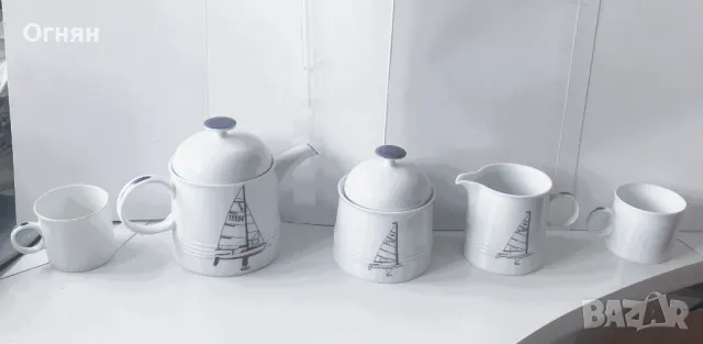 Сервиз за кафе за двама, Лимож, Франция, снимка 2 - Сервизи - 48549518