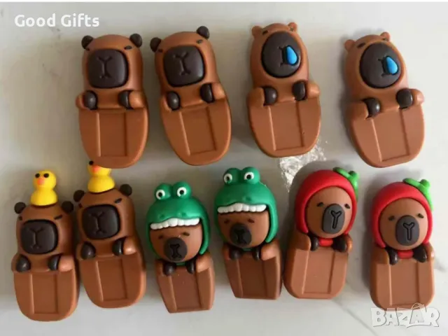 2броя Фигурки Капибара за телефон, таблет или монитор, Фигурка изненада Capybara, снимка 4 - Фигурки - 49158067