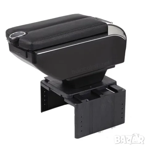 Универсален подлакътник за автомобил с 3 USB порта, поставка за чаша и място за съхранение