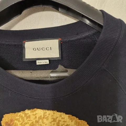 блуза Gucci Felted Jersey Sweatshirt With Teddy Bear размер М-Л, снимка 5 - Блузи с дълъг ръкав и пуловери - 49043393