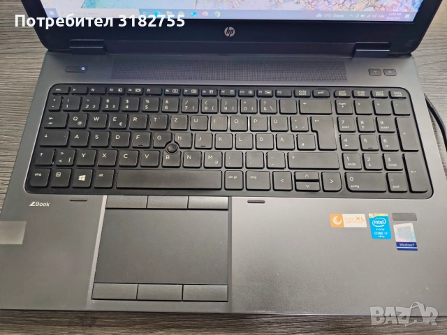 HP Zbook 15 G2 - intel i7 RAM 16GB Graphics Card 2GB, снимка 2 - Лаптопи за работа - 51865343