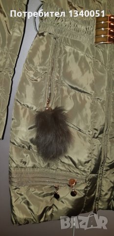 Яке с гъши пух и яка от естествен косъм, снимка 3 - Якета - 30601028