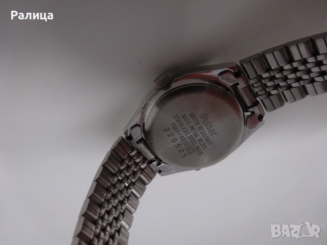 Японски дамски електронен часовник Pulsar, хронограф, с аларма, снимка 6 - Дамски - 53051158