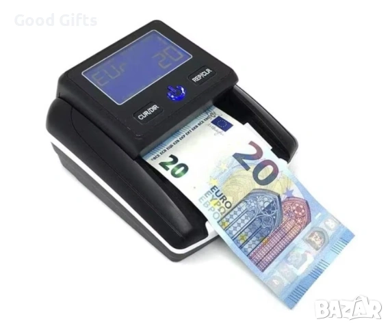 Професионален детектор за фалшиви банкноти с LCD дисплей – EUR, бърза и точна проверка, снимка 3 - Друга електроника - 53244075