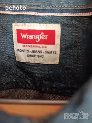 Дънкова риза Wrangler, снимка 3 - Ризи - 48414388