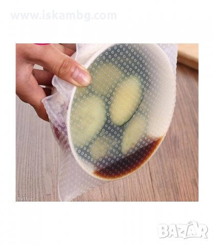 УНИВЕРСАЛНИ СИЛИКОНОВИ КАПАЦИ STRETCH AND FRESH 3 БР. - код 1647, снимка 6 - Други стоки за дома - 33991315