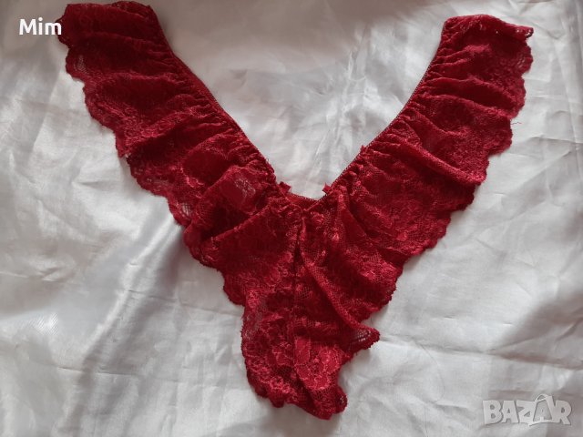 4XL Червена дантелена бразелиянка , снимка 2 - Бельо - 39806873