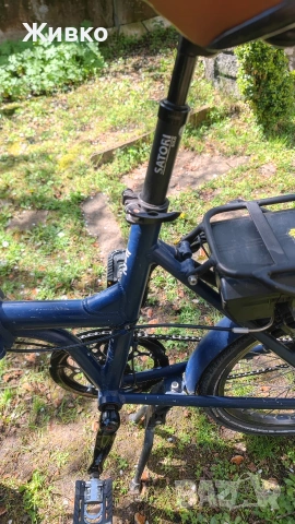 Сгъваем електрически велосипед с 2 батерии, 20 инча, снимка 6 - Велосипеди - 54300246
