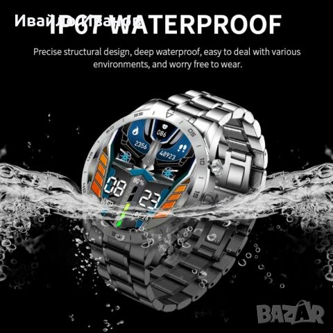 Смарт часовник Lige amoled, IP67, снимка 4 - Смарт гривни - 37442929