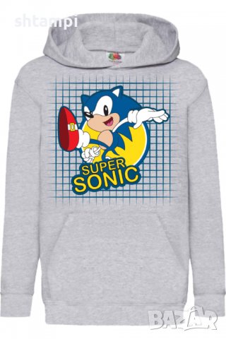 Детски Суитчър/Суитшърт Sonic Super sonic 005,Соник,Игра,Подарък,Изненада,Забавление,Рожден Ден, снимка 2 - Детски анцузи и суичери - 38331406