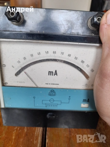 Стар Милиампер метър, снимка 3 - Други ценни предмети - 53951111