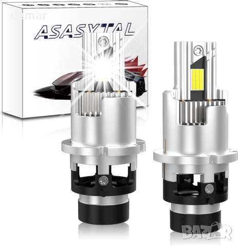 D2S D2R LED крушки за фарове 35W, 6500K чисто бяла светлина, 1 чифт