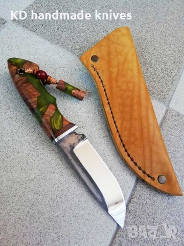 Ръчно изработен ловен нож от марка KD handmade knives ловни ножове, снимка 5 - Ловно оръжие - 30284314