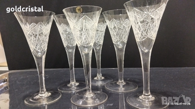 кристални  чаши , снимка 7 - Антикварни и старинни предмети - 47173896