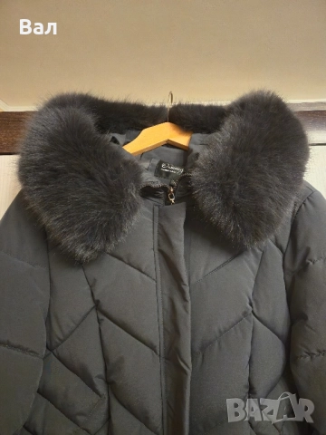 Дамско зимно яке с пухкава яка, снимка 3 - Якета - 52431872