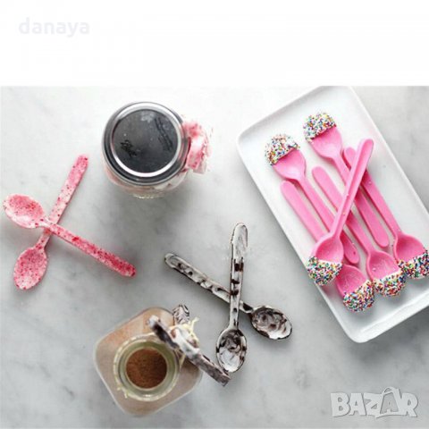 1938 Силиконова форма за шоколадови бонбони Лъжички, снимка 6 - Форми - 31558124