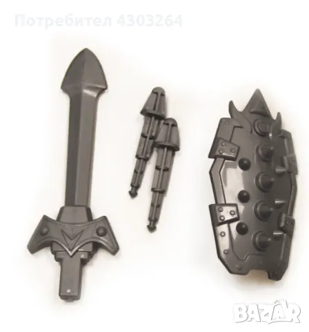 Играчка робот с ефектно осветление, комплект оръжия и подвижни елементи., снимка 3 - Други - 48014282