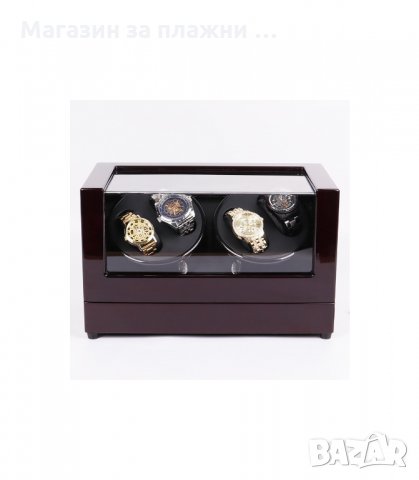 ЛУКСОЗНА КУТИЯ ЗА САМОНАВИВАЩИ ЧАСОВНИЦИ ЗА 4 БРОЯ - код 2176, снимка 2 - Други - 34206931