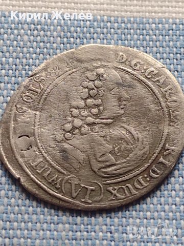 Сребърна монета 6 кройцера 1713г. Карл Фридрих Уелс 29766, снимка 5 - Нумизматика и бонистика - 42903373