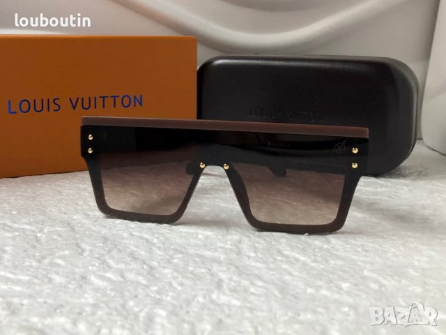 Louis Vuitton 2023 висок клас дамски слънчеви очила маска мъжки унисекс, снимка 6 - Слънчеви и диоптрични очила - 38999265