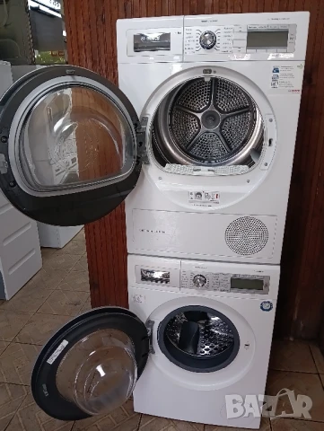 Комплект пералня и сушилня с термопомпа Бош Bosch Home Professional 8кг А+++ Made in Germany , снимка 13 - Перални - 51424907