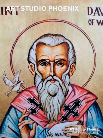 Икона на Свети Давид ikona sveti david, снимка 2 - Икони - 37165572