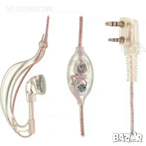 Силиконова слушалка за радиостанция , хендсфрии, Baofeng, 5R, 6R и др., снимка 2 - Други - 50729554