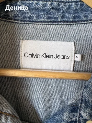 Calvin Klein Jeans Рокля тип дънкова риза  (Размер M / Oversize), снимка 3 - Рокли - 56319803