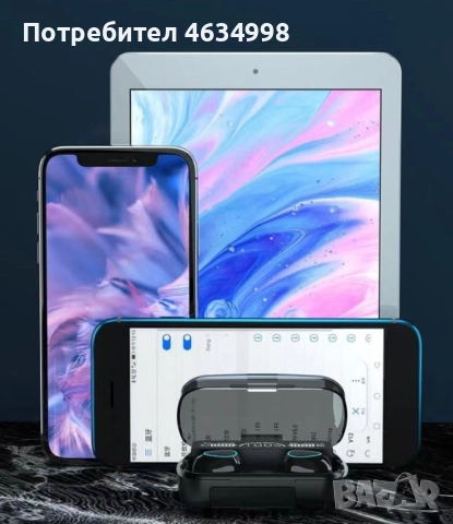 Безжични bluetooth слушалки с LED цифров дисплей, снимка 5 - Bluetooth слушалки - 52232997