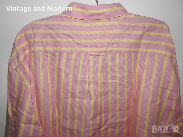 GANT Мъжка риза с дълъг ръкав (XL) раирана розова, снимка 7 - Ризи - 34063265