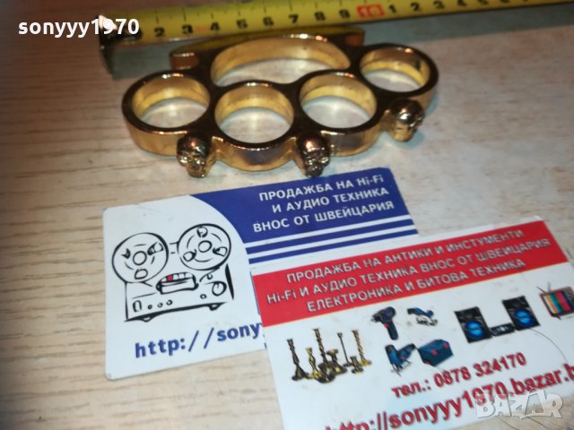 златен бокс-масивен с черепи 2310201906, снимка 3 - Колекции - 30532016