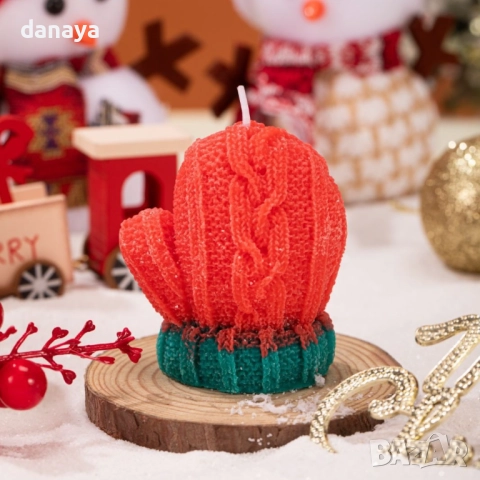 6232 Коледна ароматизирана свещ Ръкавичка