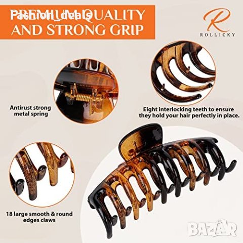 Нов Комплект 3 броя цветни щипки за коса аксесоар за прическа Шнола, снимка 3 - Аксесоари за коса - 40817218