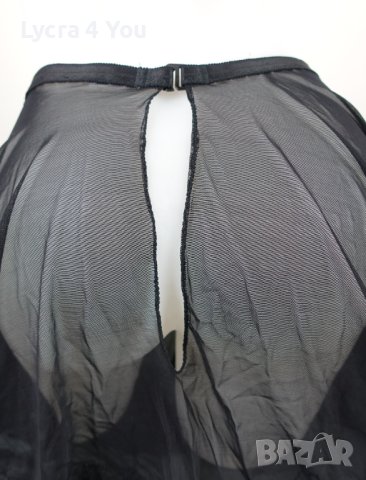 Lee Kleimann M/L прозрачна еротична тюлена пола с две сатенени панделки отпред, снимка 9 - Бельо - 42067717