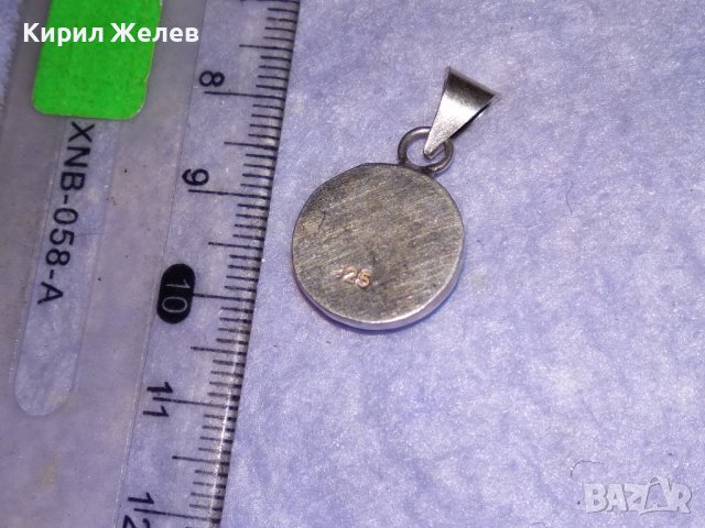 ЕЛЕГАНТЕН СРЕБЪРЕН АНГЛИЙСКИ АРТ ПЕНДАНТ СТЕРЛИНГОВО СРЕБРО 925 РЕТРО МЕДАЛЬОН 25795, снимка 2 - Колиета, медальони, синджири - 39319539