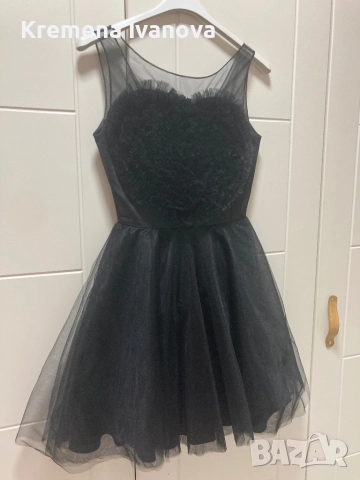  Вталена рокля със сърце JUNONA, 34 размер, снимка 3 - Рокли - 52732925