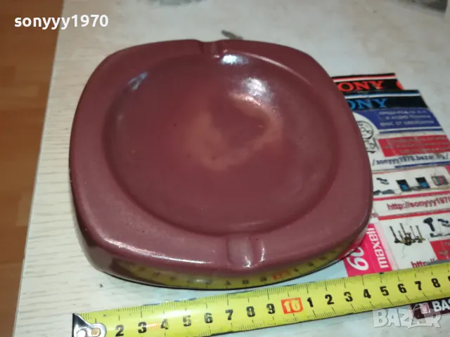 ГОЛЯМ КЕРАМИЧЕН ПЕПЕЛНИК 1405251425, снимка 2 - Антикварни и старинни предмети - 50285808