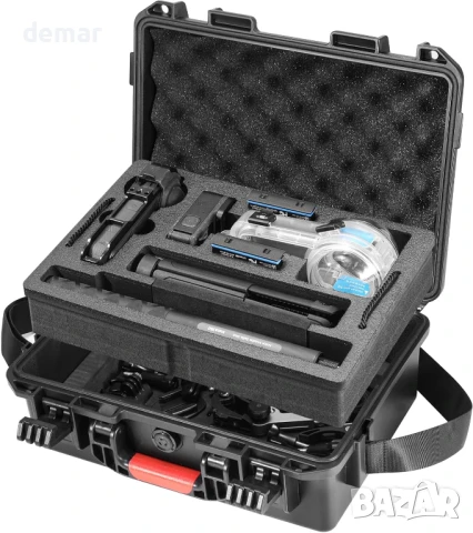 Твърд калъф AMAZEAR за камера Insta360 X5 и аксесоари, водоустойчив, снимка 1