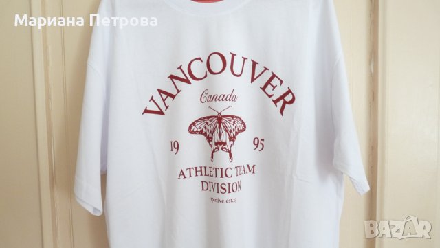 Тениски с щампа VANCOUVER - р-р L/G и M/L, снимка 3 - Тениски - 42158644