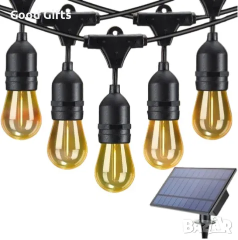 Водоустойчиви соларни лампи, 10м с дистанционно, Димиране Свързващи се, снимка 2 - Соларни лампи - 49761398