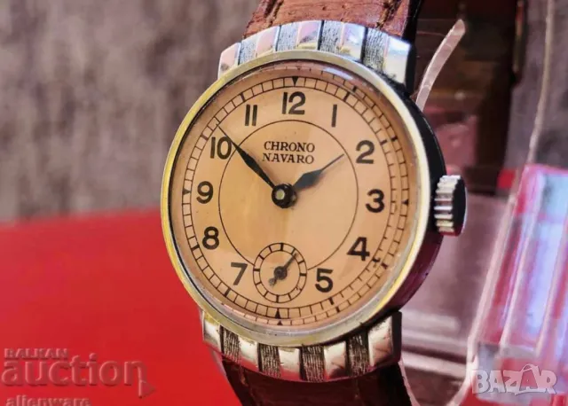 Рьчен часовник Art Deco от 1936 г. чисто нов!, снимка 4 - Мъжки - 47466213