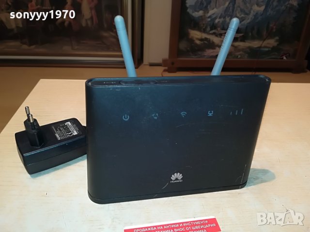 РУТЕР-HUAWEI 4G-A с 2 антени 2708212016, снимка 1 - Рутери - 33943549