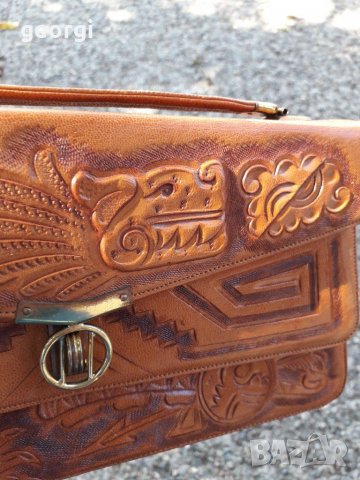 Дамска луксозна кожена чанта уникат  2/3, снимка 2 - Чанти - 30221914