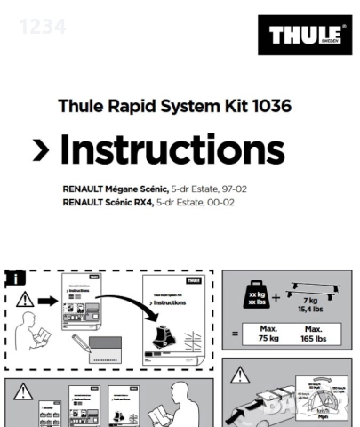 Багажник напречни греди THULE рейки за renault megane scenic 97-02г, снимка 6 - Аксесоари и консумативи - 51551453
