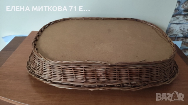 2 големи плетени панера стабилно дъно, снимка 3 - Декорация за дома - 52542014