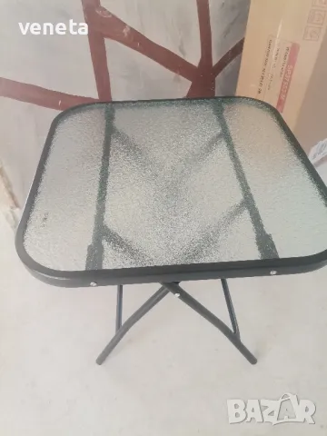 18-инчова квадратна бистро маса за вътрешен двор с неръждаема рамка , снимка 10 - Градински мебели, декорация  - 50022419