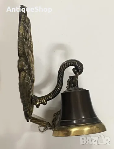 Стара, датска, бронзова камбана за врата, снимка 2 - Антикварни и старинни предмети - 55895029