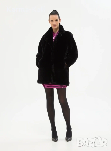 палтенце teddy bear в черно , снимка 2 - Палта, манта - 52670704