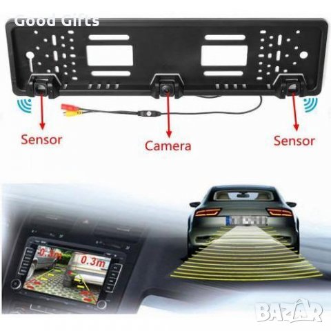Камера за задно виждане + сензори за паркиране и стойка за рег.номер, снимка 6 - Аксесоари и консумативи - 29524359