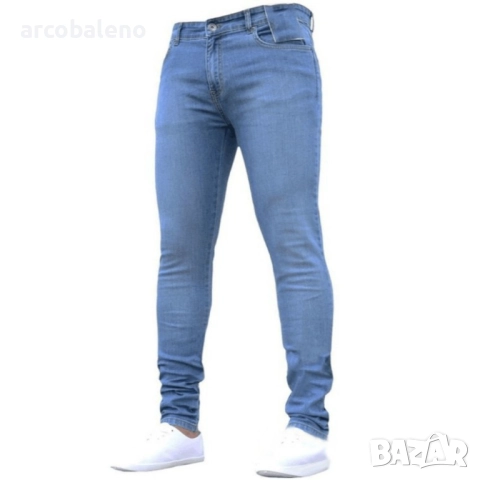 Мъжки ежедневни дънки с нормална кройка, 3цвята , снимка 3 - Дънки - 51623068